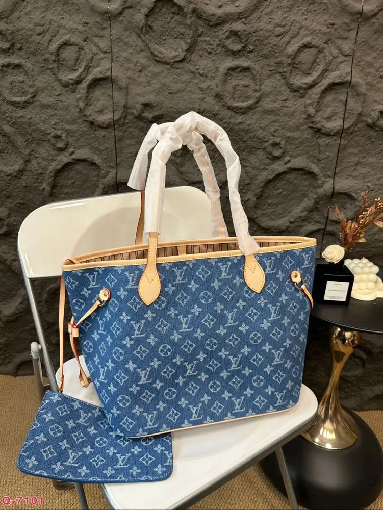 Louis Vuitton Neverfull Bag Blue