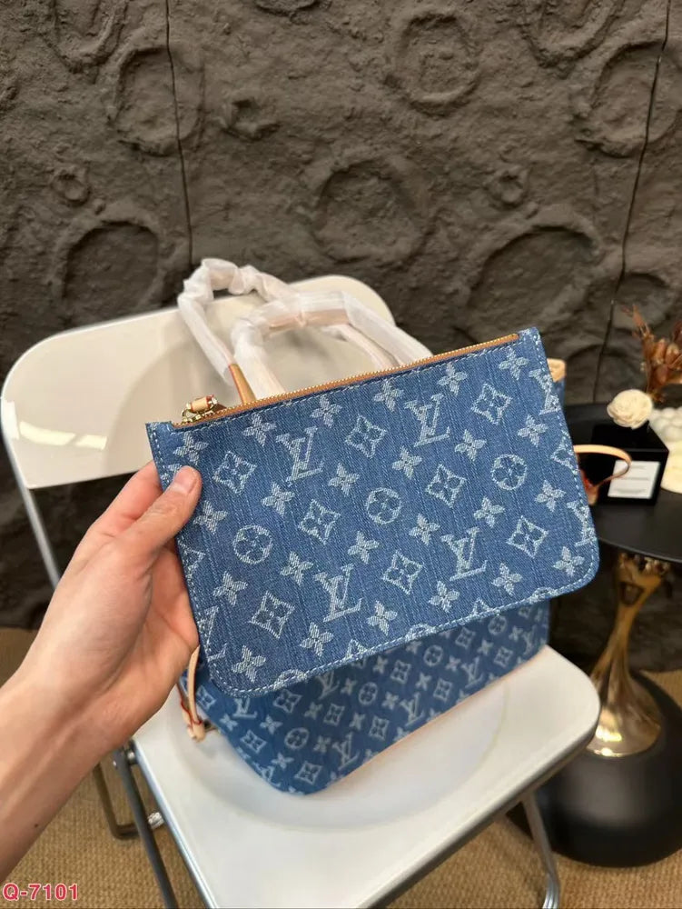 Louis Vuitton Neverfull Bag Blue