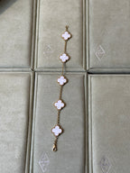 van cleef & arpels  yellow gold, white mother-of-pearl Bracelet 5 Motif