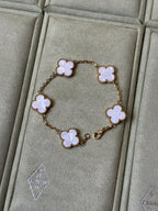 van cleef & arpels  yellow gold, white mother-of-pearl Bracelet 5 Motif