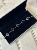 van cleef & arpels 18K  Black & silver Bracelet 5 Motif