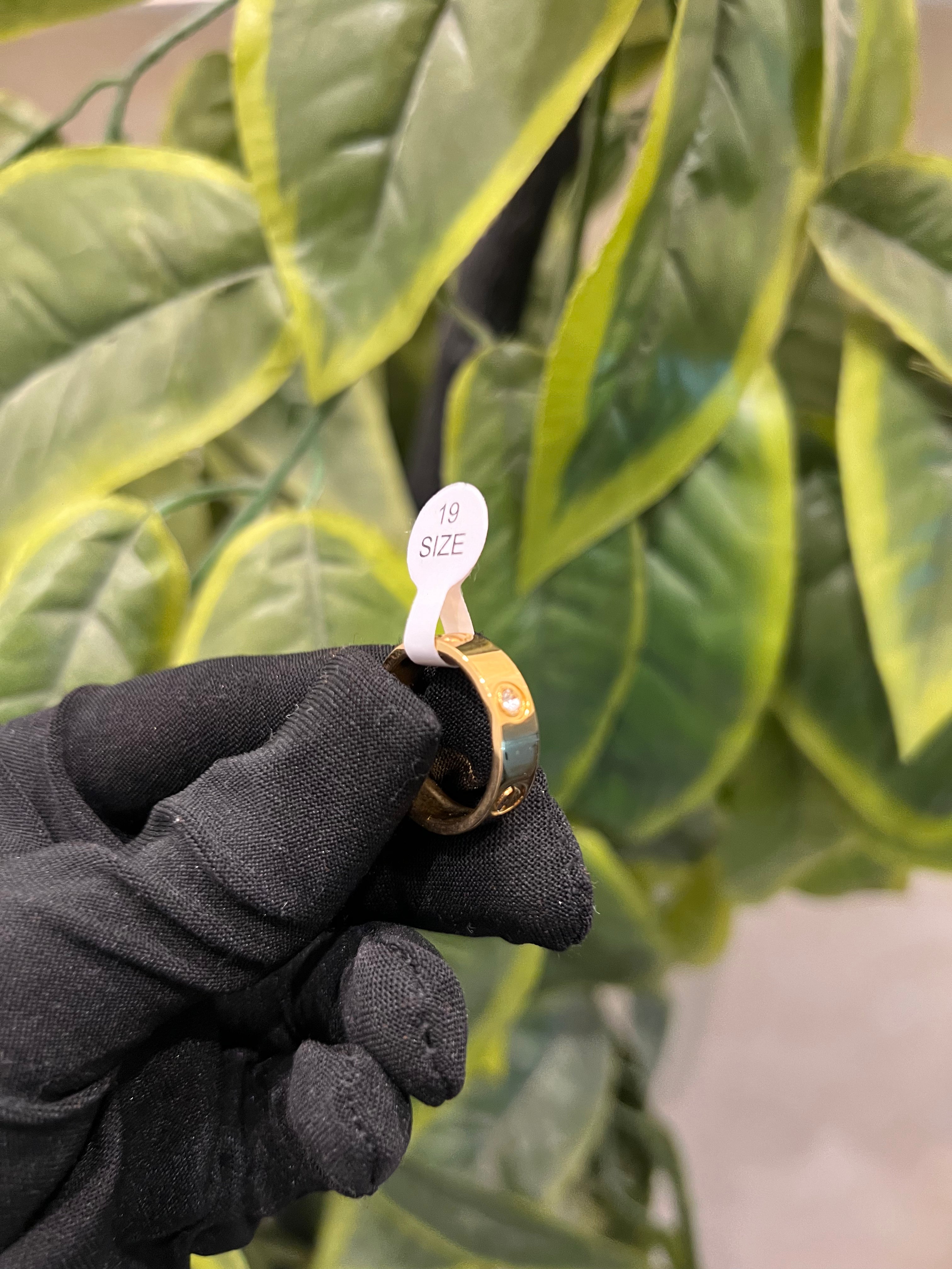 Love bracelet model,4 diamonds + Ring,