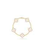 van cleef & arpels  yellow gold, white mother-of-pearl Bracelet 5 Motif