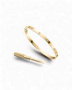 Love bracelet model,4 diamonds + Ring,